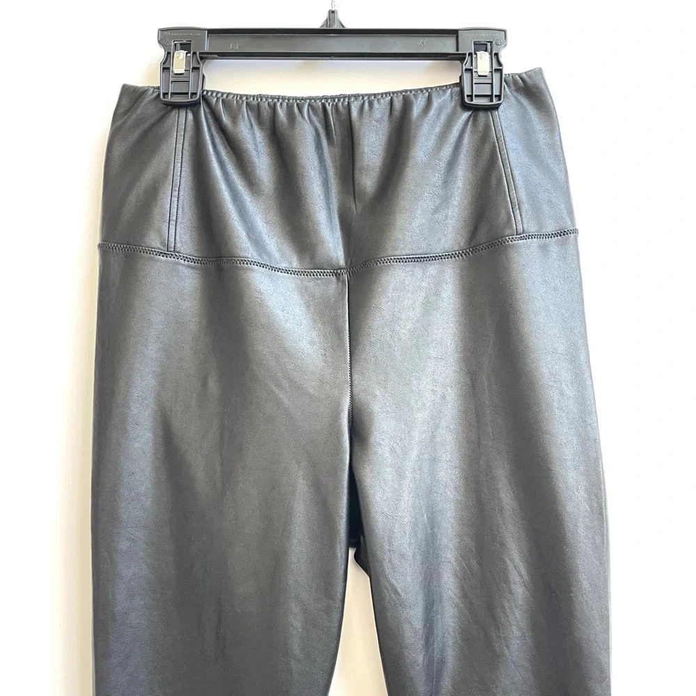 Wilfred Free high waist black faux leather leggings